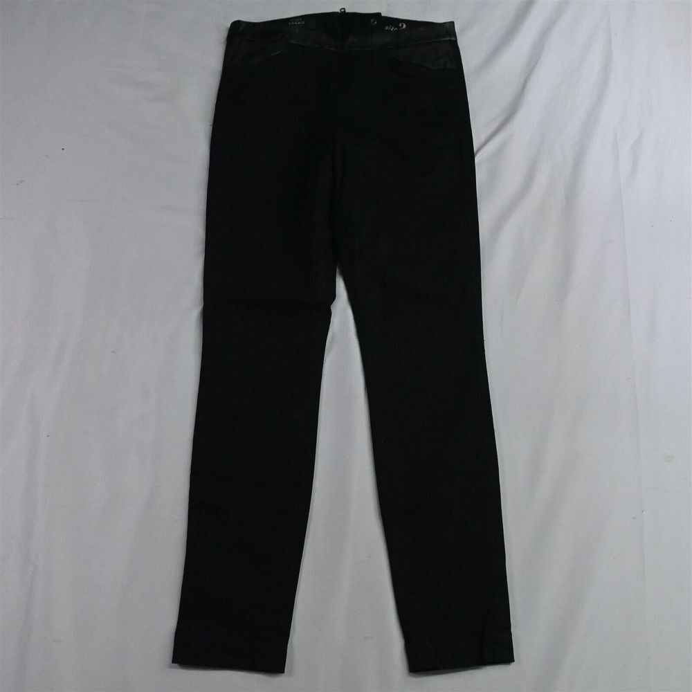 J.CREW 2 Dannie Back Zip Mid‎ Rise Skinny Black Stretch Denim Womens Jeans